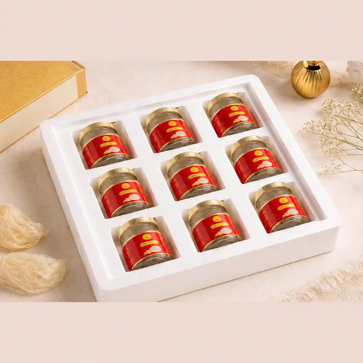 Khay xốp đựng yến xào