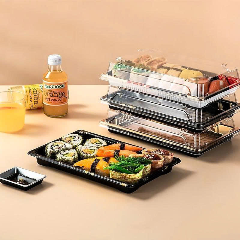 khay nhựa đựng sushi
