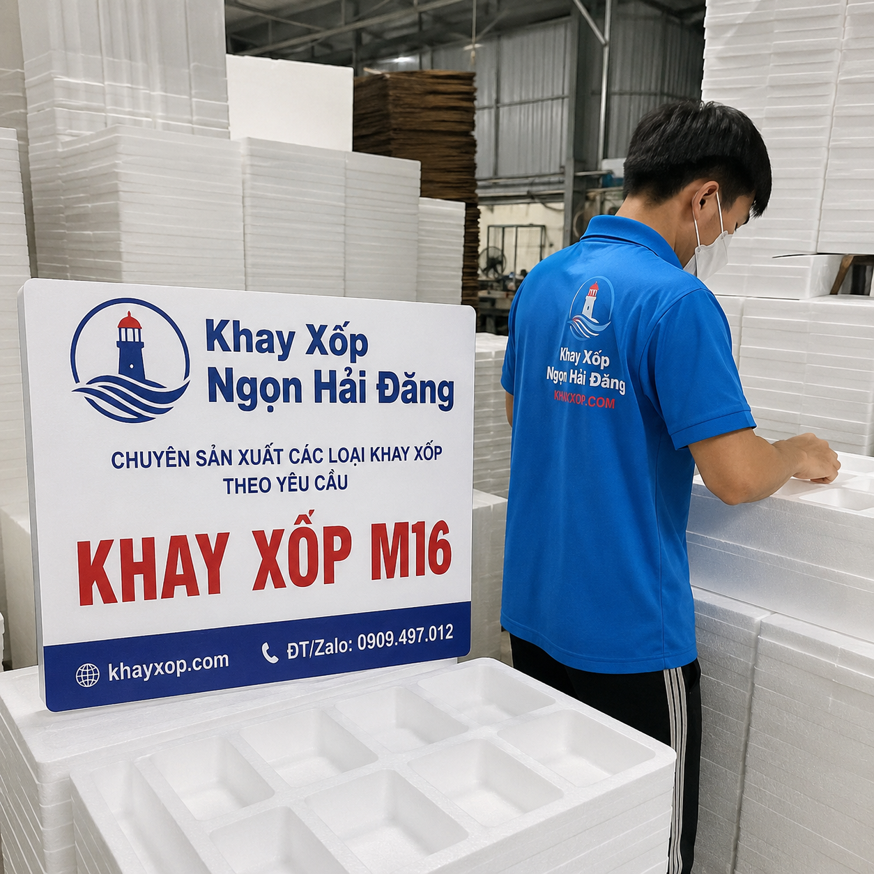 khay xốp M16 Ngọn Hải Đăng
